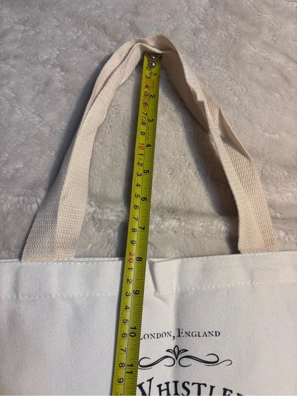 NEW Lady Whistledown Tea House White Canvas Tote Bridgerton